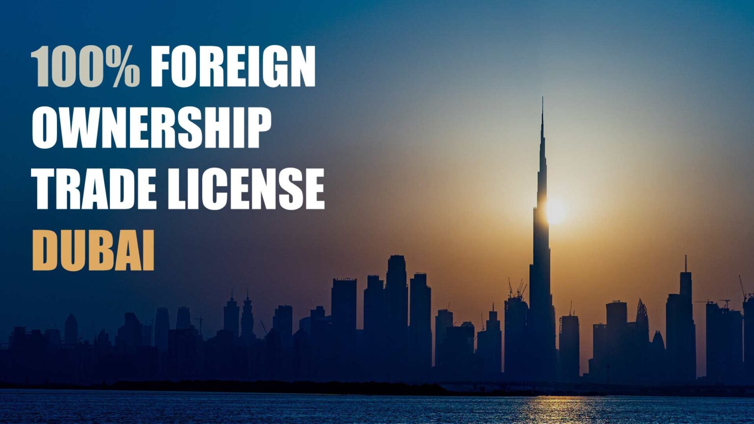 100% Full Foreign Ownership License Dubai | By SHUKAR AE